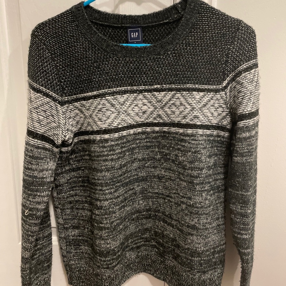 Black patterned sweater